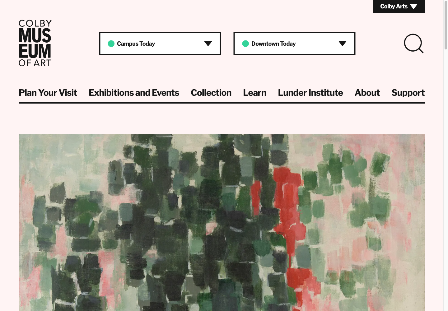 Homepage preview of Colby College Museum of Art