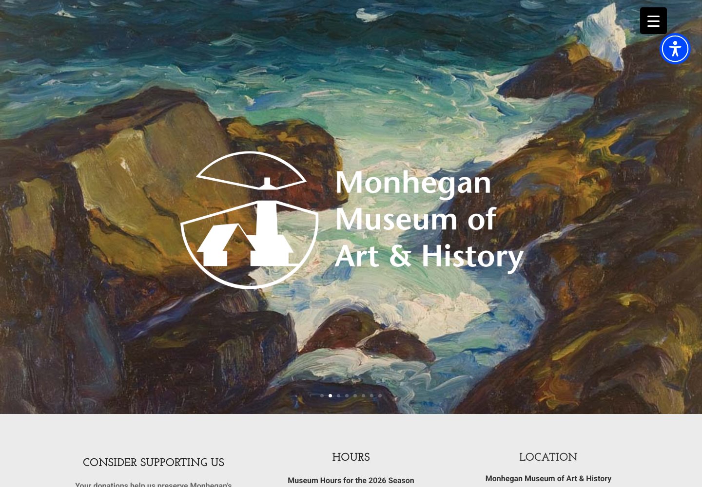 Homepage preview of Monhegan Museum of Art & History