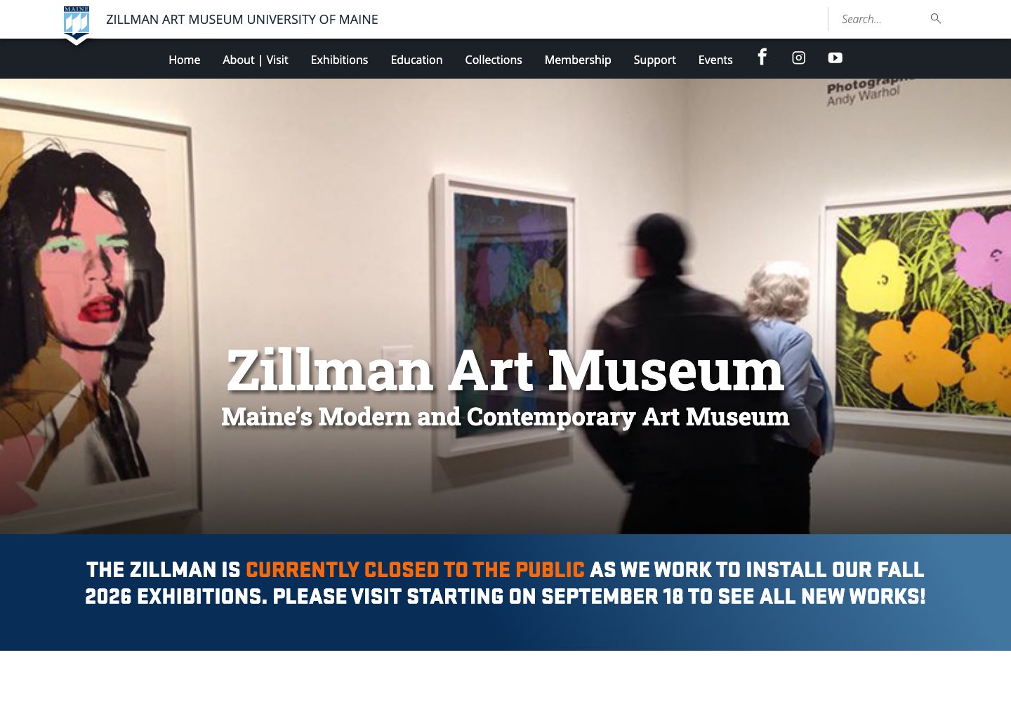 Homepage preview of Zillman Art Museum